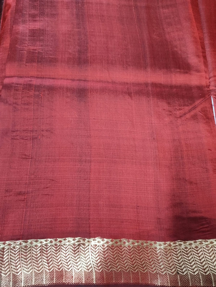 Red Pure Katan Silk Banarasi Saree