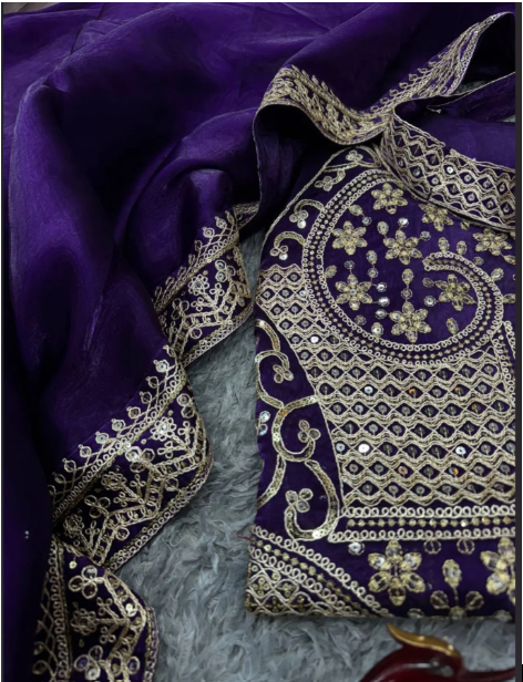 Premium Deep Purple Jimmi Choo Saree
